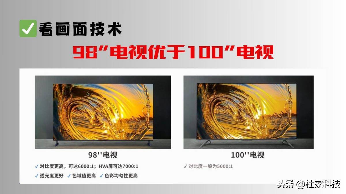 误区内行人都选98不选100！k8凯发国际入口揭秘百吋电视(图4)
